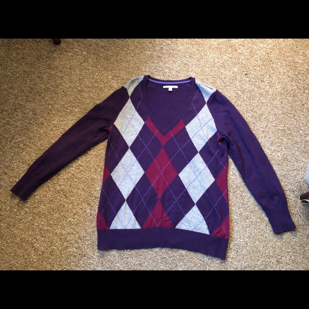 Old Navy Argyle Sweater
